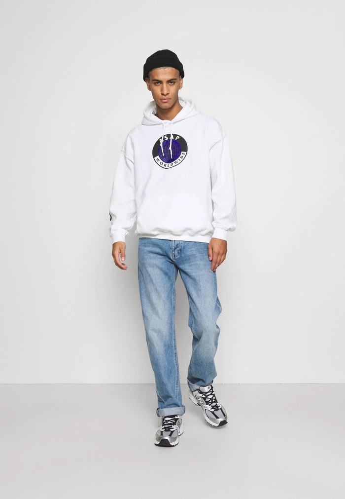 Mennace WORLDWIDE GLOBE HOODIE - Hoodie - White 4 Mennace WORLDWIDE GLOBE HOODIE - Hoodie - White - Image 2