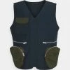 Mennace PATCHWORK UTILITY VEST UNISEX - Waistcoat - Navy -Mennace Shop Online 07f22460ee604e2dbe4f14a838f2de27