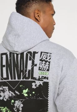 Mennace JAPAN OVERHEAD HOODIE - Zip-up Sweatshirt - Grey 13 Mennace JAPAN OVERHEAD HOODIE - Zip-up Sweatshirt - Grey -Mennace Shop Online 09198eb158944a3aa20a5c373c6bc07a