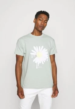Mennace SUNDAZE DAISY REGULAR UNISEX - Print T-shirt - Green