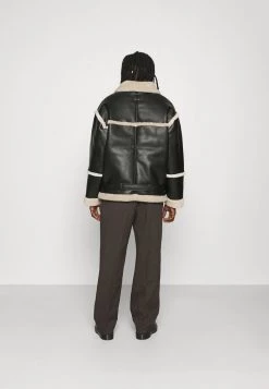 Mennace HENNESSEY EXPOSED SEAM AVIATOR JACKET - Faux Leather Jacket - Black 10 Mennace HENNESSEY EXPOSED SEAM AVIATOR JACKET - Faux Leather Jacket - Black -Mennace Shop Online 103d1300e2344357b149fface280bfce