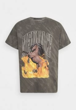 Mennace FLAMING STEED TIE DYE - Print T-shirt - Grey 13 Mennace FLAMING STEED TIE DYE - Print T-shirt - Grey -Mennace Shop Online 10d04963a1d748af9b671dce03244e87