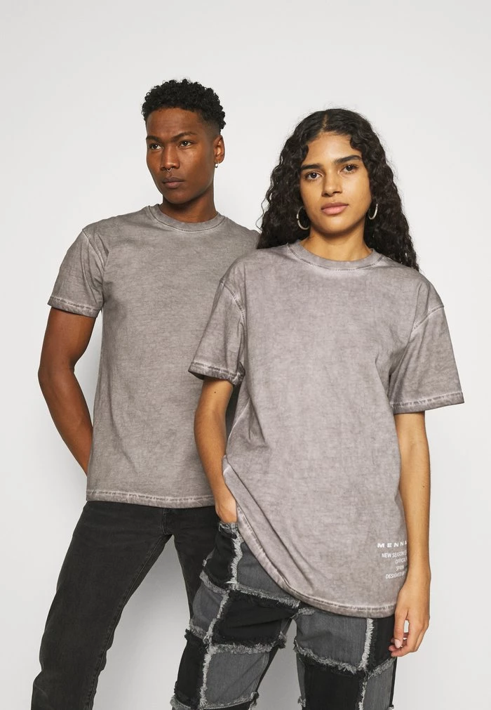 Mennace ON THE RUN PIGMENT DYE UNISEX - Print T-shirt - Dark Grey 3 Mennace ON THE RUN PIGMENT DYE UNISEX - Print T-shirt - Dark Grey