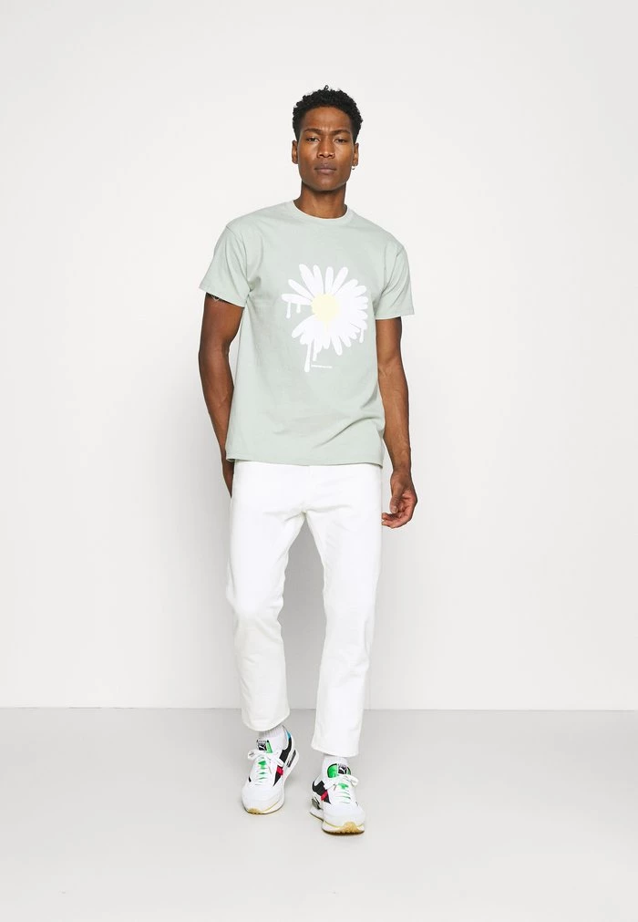 Mennace SUNDAZE DAISY REGULAR UNISEX - Print T-shirt - Green 4 Mennace SUNDAZE DAISY REGULAR UNISEX - Print T-shirt - Green - Image 2