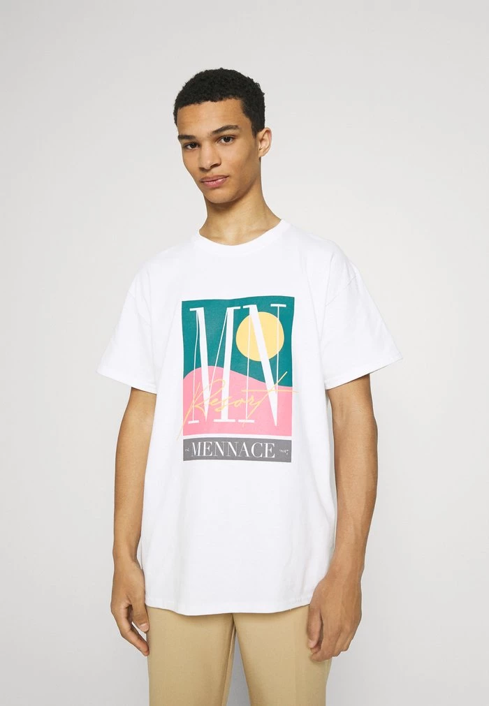 Mennace SUNDAZE RESORT REGULAR - Print T-shirt - White 3 Mennace SUNDAZE RESORT REGULAR - Print T-shirt - White