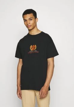 Mennace FLAME CAR REGULAR - Print T-shirt - Black