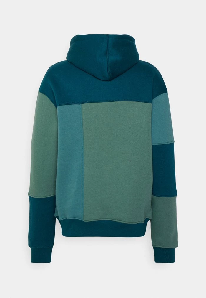 MENNACE CUT SEW PATCHWORK HOODIE - Sweatshirt - Green 4 MENNACE CUT SEW PATCHWORK HOODIE - Sweatshirt - Green - Image 2