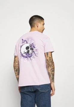 Mennace ON THE RUN SKULL REGULAR - Print T-shirt - Pink