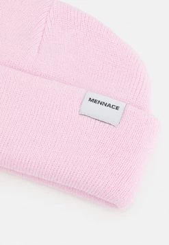 Mennace MINI ROLL BEANIE WITH TAB UNISEX - Beanie - Pink -Mennace Shop Online 222edfd9351d4f33834d3b18c8095f06