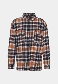 Mennace EVIAN BRUSHED CHECK UNISEX - Summer Jacket - Brown 10 Mennace EVIAN BRUSHED CHECK UNISEX - Summer Jacket - Brown -Mennace Shop Online 243e5eb9f8c74669b4f053a6939e3c1e