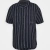 Mennace FINE PREPPY STRIPE UNISEX - Button-down Blouse - Navy 1 Mennace FINE PREPPY STRIPE UNISEX - Button-down Blouse - Navy -Mennace Shop Online 2470f5b9019448c3915f36bd1e9353a8