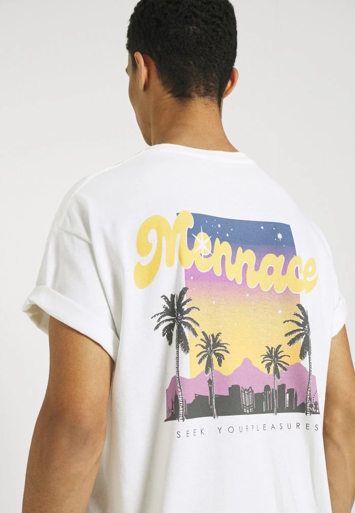 Mennace SUNDAZE BOULEVARD - Print T-shirt - White 6 Mennace SUNDAZE BOULEVARD - Print T-shirt - White - Image 4
