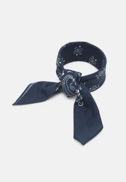 Mennace PAISLEY PRINT BANDANA UNISEX - Foulard - Navy
