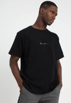 Mennace ESSENTIAL REGULAR RELAXED SIG TEE UNISEX - Basic T-shirt - Black