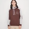 Mennace CONTRAST PANEL HALF ZIP - Sweatshirt - Brown -Mennace Shop Online 2d1854dd973e41e19e4c5adbf99a2f5e