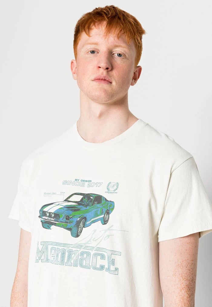 MENNACE AUTO WASHED REGULAR TEE - Print T-shirt - Ecru 7 MENNACE AUTO WASHED REGULAR TEE - Print T-shirt - Ecru - Image 5