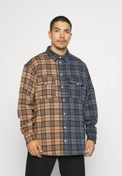 Mennace ROSEBOWL SPLIT CHECK SHIRT - Shirt - Multi