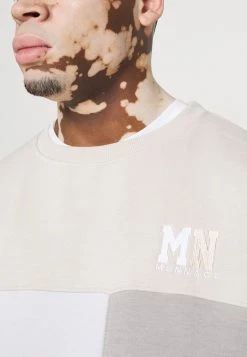 Mennace CUT AND SEW PATCHWORK - Sweatshirt - Stone -Mennace Shop Online 38a89f5e93b8471cbf90b807e3f79f1a