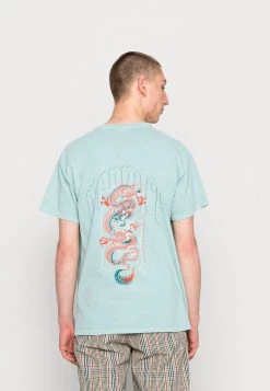 Mennace HAVANA DRAGON REGULAR - Print T-shirt - Blue