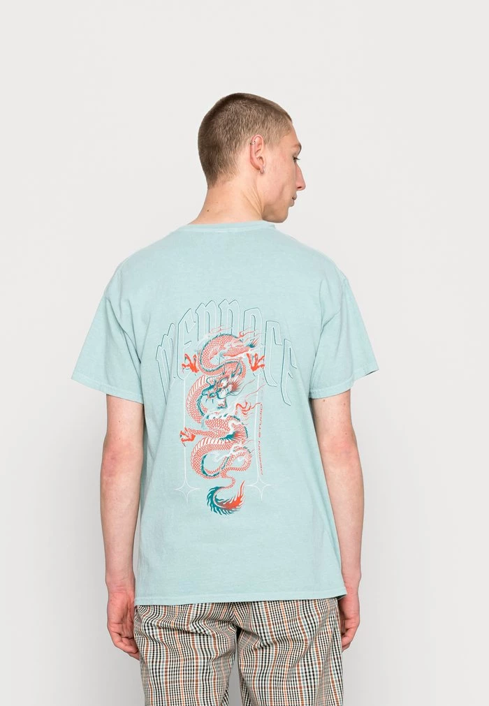 Mennace HAVANA DRAGON REGULAR - Print T-shirt - Blue 3 Mennace HAVANA DRAGON REGULAR - Print T-shirt - Blue