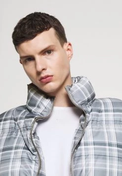 Mennace EVIAN CHECK PUFFER JACKET - Winter Jacket - Blue 13 Mennace EVIAN CHECK PUFFER JACKET - Winter Jacket - Blue -Mennace Shop Online 43454ff60b1c400bb9c237d9f96938fb