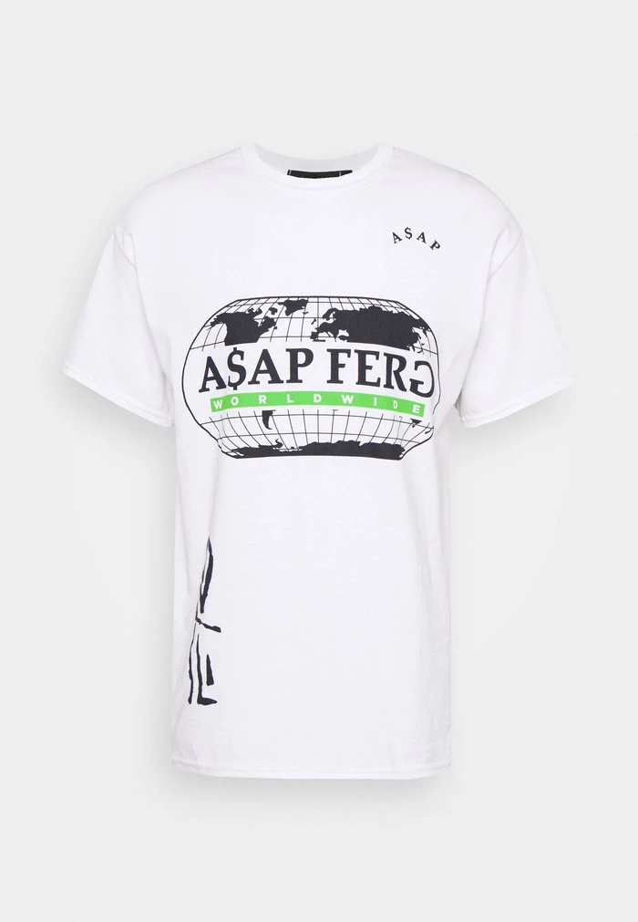 Mennace A$AP FERG WORLDWIDE - Print T-shirt - White 7 Mennace A$AP FERG WORLDWIDE - Print T-shirt - White - Image 5