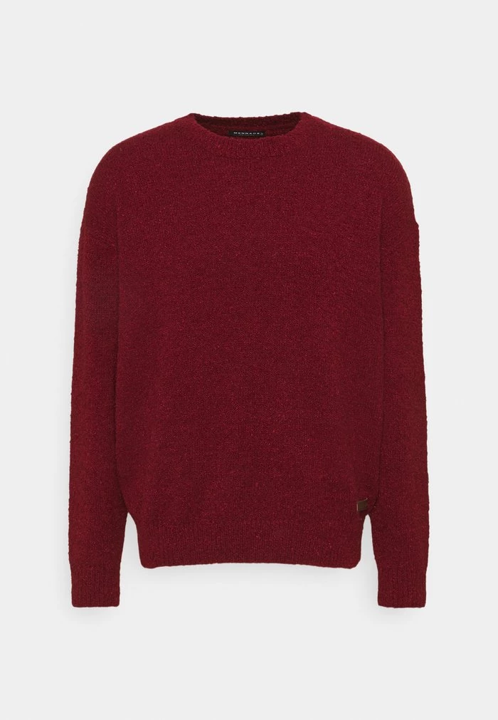 Mennace HENNESSEY BOUCLE KNIT - Jumper - Burgundy 7 Mennace HENNESSEY BOUCLE KNIT - Jumper - Burgundy - Image 5
