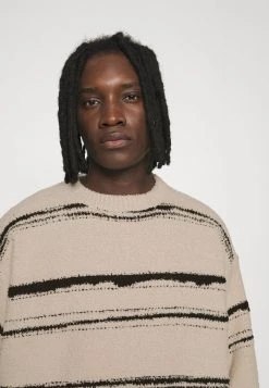 Mennace HENNESSEY BRUSHED STRIPE - Jumper - Off-white -Mennace Shop Online 47bd135295a943d88d0e8068ce6f1daa