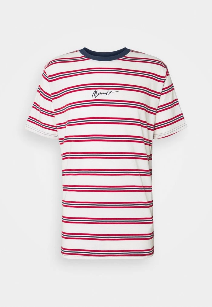 Mennace CLASSIC HORIZONTAL STRIPE UNISEX - Print T-shirt - White/red 7 Mennace CLASSIC HORIZONTAL STRIPE UNISEX - Print T-shirt - White/red - Image 5