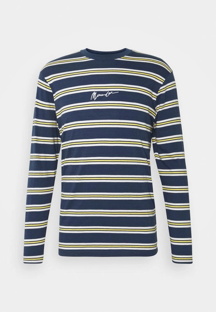 Mennace CLASSIC HORIZONTAL STRIPE UNISEX - Long Sleeved Top - Navy 7 Mennace CLASSIC HORIZONTAL STRIPE UNISEX - Long Sleeved Top - Navy - Image 5