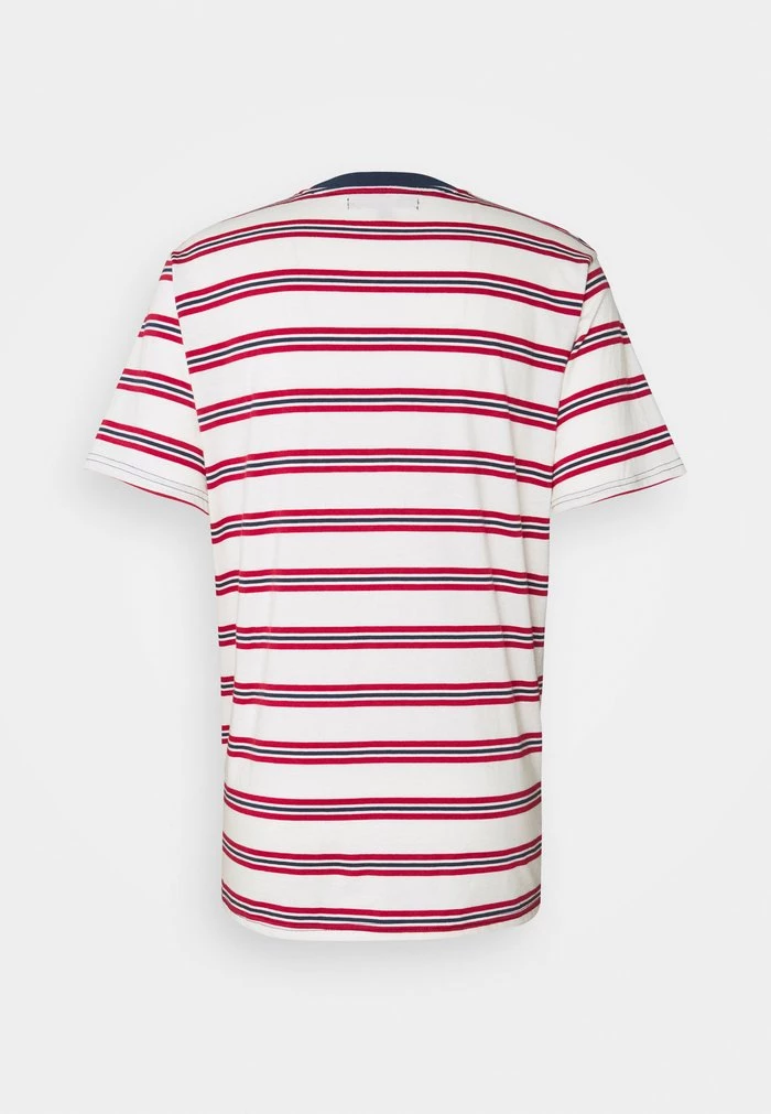 Mennace CLASSIC HORIZONTAL STRIPE UNISEX - Print T-shirt - White/red 9 Mennace CLASSIC HORIZONTAL STRIPE UNISEX - Print T-shirt - White/red - Image 7