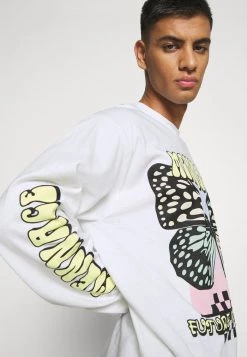 Mennace MESUNDAZE BUTTERFLY - Long Sleeved Top - White -Mennace Shop Online 4fa159317ebd45d4b02e74383eb467ec