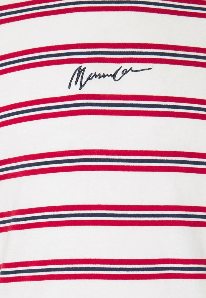 Mennace CLASSIC HORIZONTAL STRIPE UNISEX - Print T-shirt - White/red 8 Mennace CLASSIC HORIZONTAL STRIPE UNISEX - Print T-shirt - White/red - Image 6