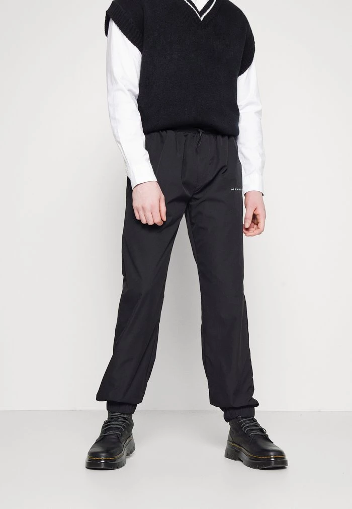 Mennace CUFFED TROUSER - Trousers - Black 3 Mennace CUFFED TROUSER - Trousers - Black
