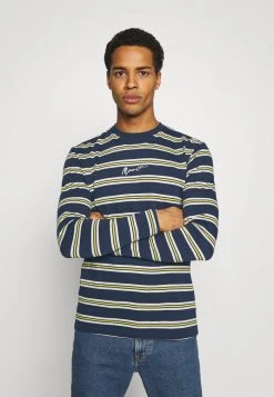 Mennace CLASSIC HORIZONTAL STRIPE UNISEX - Long Sleeved Top - Navy