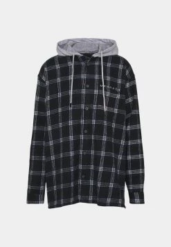Mennace HENNESSEY HOODED CHECK OVERSHIRT - Summer Jacket - Navy 12 Mennace HENNESSEY HOODED CHECK OVERSHIRT - Summer Jacket - Navy -Mennace Shop Online 564296ea2aca4e84b25277d0601b7430