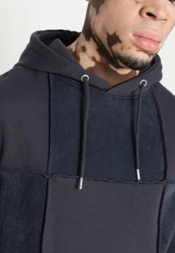 Mennace EXPOSED SEAM PATCHWORK HOODIE UNISEX - Hoodie - Blue 11 Mennace EXPOSED SEAM PATCHWORK HOODIE UNISEX - Hoodie - Blue -Mennace Shop Online 6266587d77854778aa19fb3ce9ac35ca
