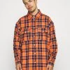 Mennace DOUBLE POCKET CHECK - Shirt - Orange -Mennace Shop Online 65ae44832e0b4830a9df24e5863a967e