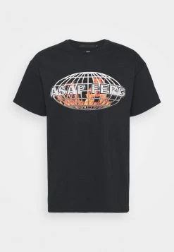 Mennace A$AP FERG FLAME GLOBE - Print T-shirt - Black -Mennace Shop Online 669c2740784f481ea1863d2ecb308633