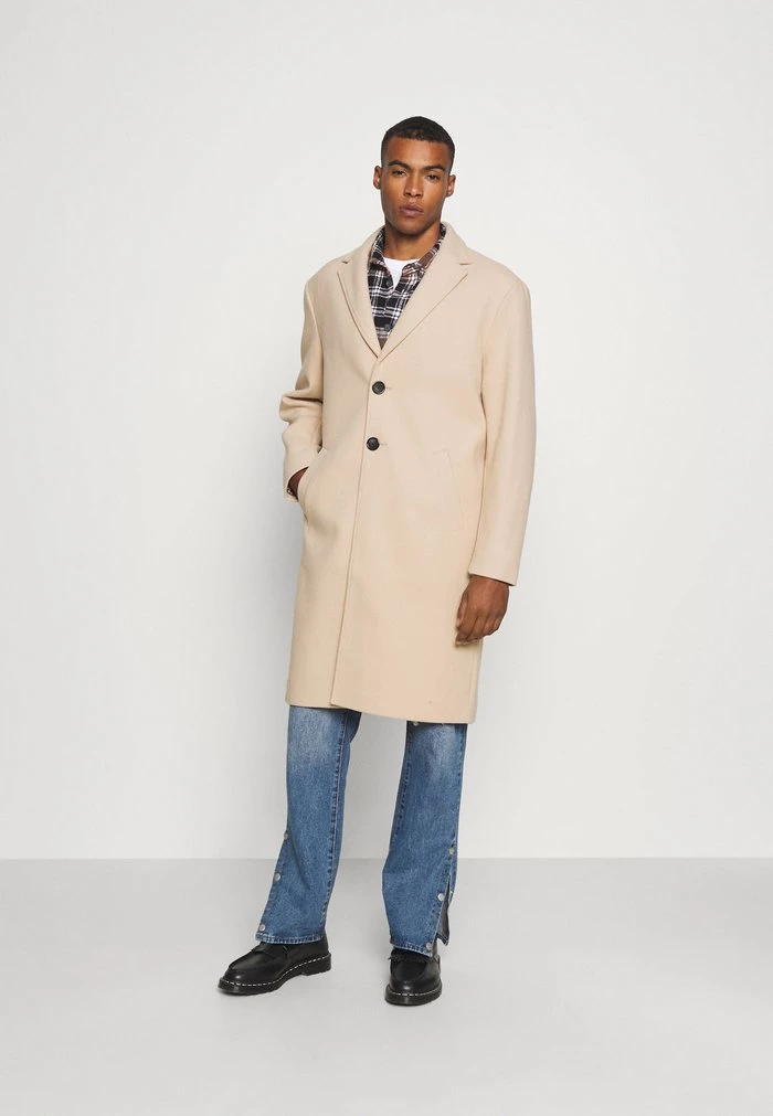 Mennace HENNESSEY COAT - Classic Coat - Beige 3 Mennace HENNESSEY COAT - Classic Coat - Beige