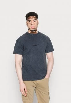 MENNACE UNISEX EMBROIDERED WASHED - Basic T-shirt - Blue