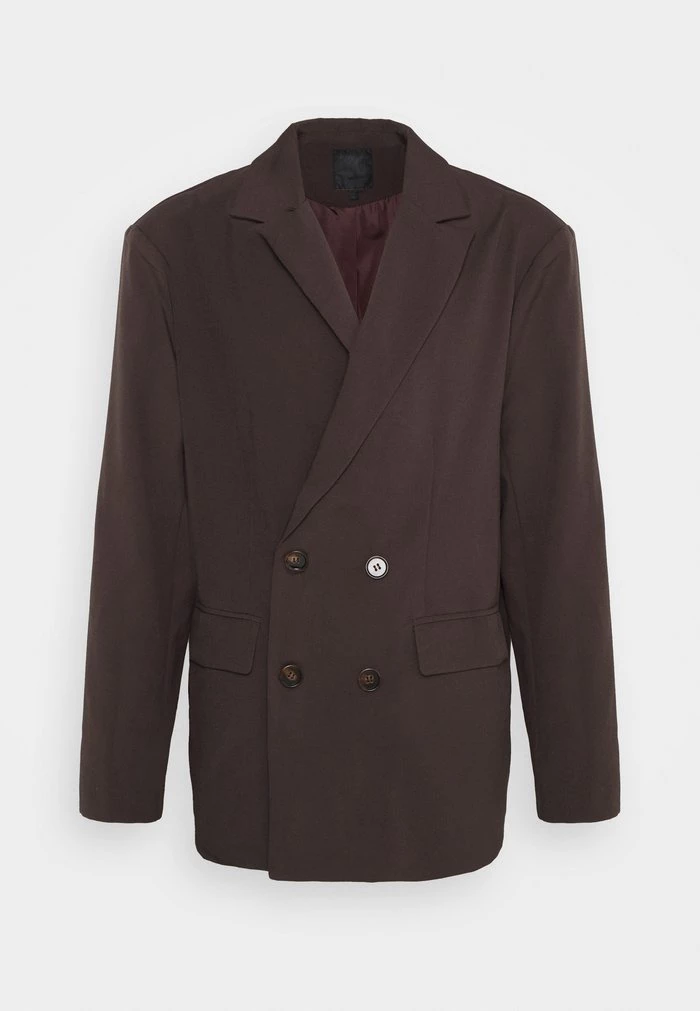 Mennace DOUBLE BREASTED SUIT JACKET - Blazer Jacket - Brown 3 Mennace DOUBLE BREASTED SUIT JACKET - Blazer Jacket - Brown