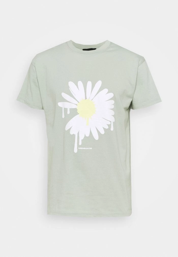Mennace SUNDAZE DAISY REGULAR UNISEX - Print T-shirt - Green 7 Mennace SUNDAZE DAISY REGULAR UNISEX - Print T-shirt - Green - Image 5