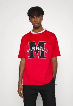 Mennace UNISEX AIRTEX OVERSIZED - Print T-shirt - Red