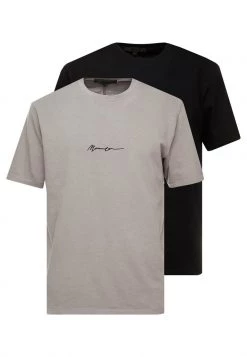 Mennace 2 PACK UNISEX - Print T-shirt - Black/grey -Mennace Shop Online 76f4b137576c48b9b7d85f64b310353c