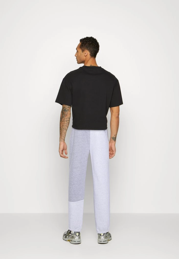 Mennace CUT SEW PATCHWORK JOGGER - Tracksuit Bottoms - Grey 5 Mennace CUT SEW PATCHWORK JOGGER - Tracksuit Bottoms - Grey - Image 3