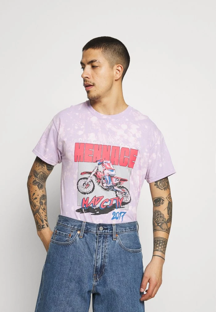 MENNACE MAD CITY - Print T-shirt - Lilac 3 MENNACE MAD CITY - Print T-shirt - Lilac
