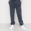 MENNACE UNISEX EMBROIDERED WASHED JOGGER - Tracksuit Bottoms - Blue -Mennace Shop Online 86750e18c2a944fab676235cc483ca91