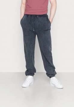 MENNACE UNISEX EMBROIDERED WASHED JOGGER - Tracksuit Bottoms - Blue