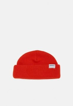 Mennace MINI ROLL BEANIE WITH TAB UNISEX - Beanie - Orange